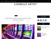 Tablet Screenshot of lisabelle-artist.com
